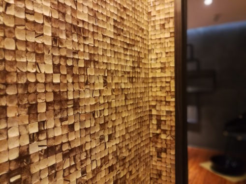 Novotel Mangga Dua Jakarta Alaya Spa Walls lined with Coconut Husk Shells