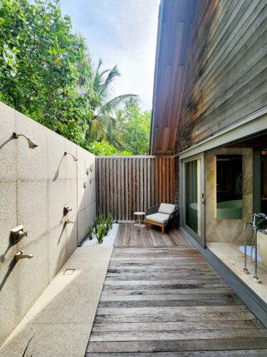 Beach Villa with Pool - Two Standing Outdoor Showers